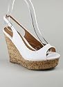 Slingback Peep Toe Wedge
