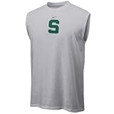 Nike Michigan State Spartans Ash Team Logo Sleeveless T-shirt