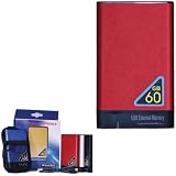 Memory Kick 60GB Pocket Hard Drive, 4200rpm, USB 2.0 - Red