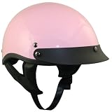 DOT Outlaw Solid Pink Women's Half Helmet