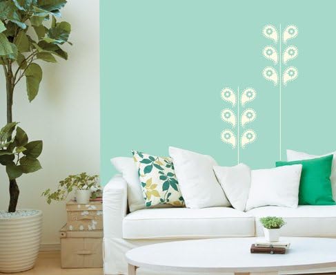 Wall Painting Stencil, Indian Zari Design, Reusable , 12" (H) X 12" (W) , 12 Mil , 4 Stencil Sheets