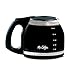Mr. Coffee 12 Cup Glass Carafe - Black PLD12-RB