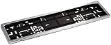 Unitec 84526 Kennzeichenhalter Chrom flach