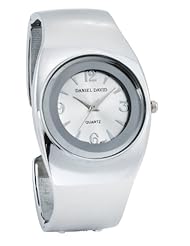 Daniel David Womens Casual Silver-tone Bangle Watch