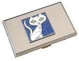 White Pretty Kitty Credit Card Case