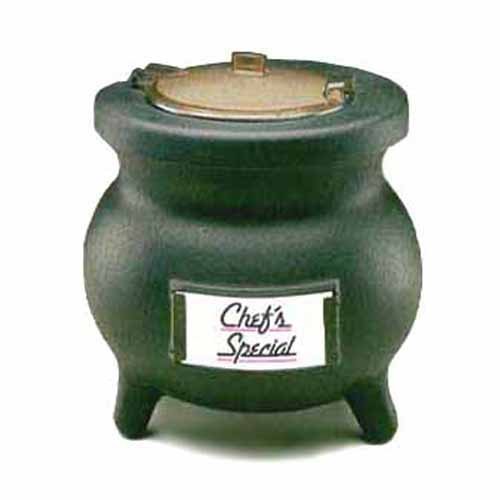 "Tomlinson Black 8 qt Deluxe Frontier Soup Warming Kettle, 120 Volt"