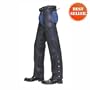 Leather Chaps - Plain Motorcycle Leather Chaps Mens Womens