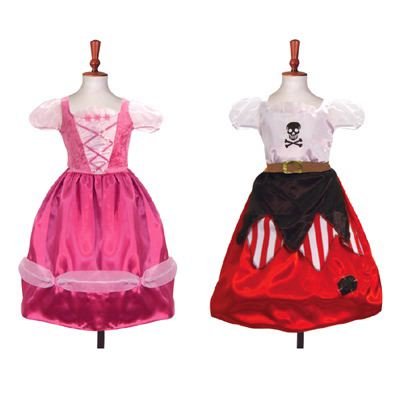 Childrens Toyshop  Toys : Travis 2 in 1 reversible princess and pirate fancy dress costume 6 to 8 years...