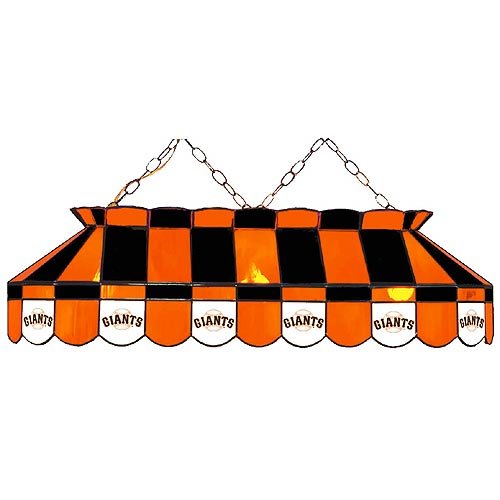 Imperial San Francisco Giants Licensed 40-Inch Rectangular Stained Glass Billiard Table Light