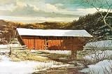 New England In December by Eric Sloane. Art Print Poster FRAME IT.. 39.5 inches width by 28 inches height. Highest Quality Art Poster Print