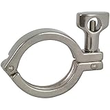 Steel and Obrien KCH04000-304 Stainless Steel 13MHHM TRI-Clamp (Single Pin), 4"