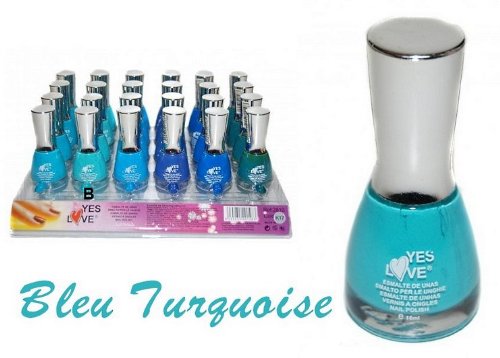 VERNIS BLEU TURQUOISE CLAIR 16 ML YES LOVE MAQUILLAGE ONGLE VERNIS BLEU TURQUOISE CLAIR 16 ML YES LOVE MAQUILLAGE ONGLE