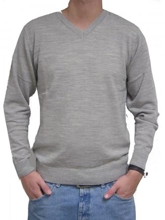 Herren Pullover mit V – Ausschnitt * hellgrau * 42 – 66 review