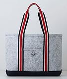 AUTH JAPAN MAGAZINE LIMITED FRED PERRY THICK GREY TOTE BAG