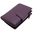 1642 Soft Nappa Leather - Large Flap Over Purse with Zip Round Coin Section, Credit Card Slots, No (1011 17)'