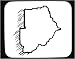 Decorated Mouse Pad with geographical, map, 