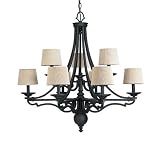 Progress P4567 Meeting Street 6 Light Chandelier Finish: FORGED BLACK
