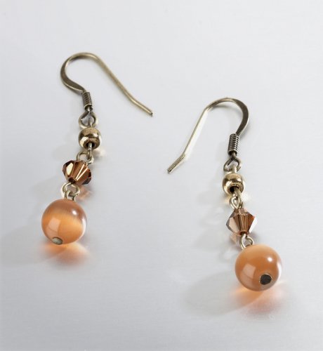 Catseye Ball Drop Earrings