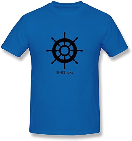 FZZS Men's Rudder T Shirt Small RoyalBlue