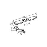 MCM 115C2-76302 Stainless Steel Oval Twin, Centered, 3 Inch Offset Burner