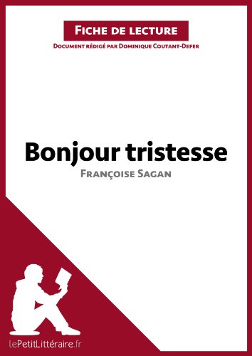 Bonjour tristesse de Françoise Sagan (Fiche de lecture): Résumé complet et analyse détaillée de l'oeuvre (French Edition)