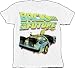 Back To The Future Classic Movie Halftone Delorean T-shirt Image