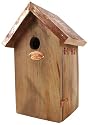 Esschert Design Chickadee Bird House - Antique Wash with Copper Roof