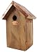 Esschert Design Chickadee Bird House - Antique Wash with Copper Roof