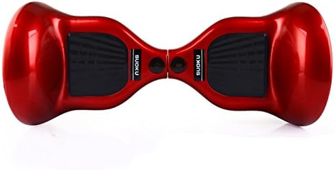 SUOKU 10Inch Smart Self Balancing 2 Wheels Electric Scooters Unicycle Mini Car (Red)