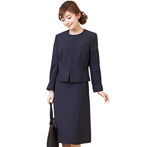 【B-GALLERY】ノーカラーJKお受験アンサンブル(160611425)[お受験スーツ 学校説明会 濃紺スーツ 面接]
