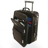 New Bond Street Ltd Rolling Computer/Carry-On Case Nylon Neoprene Sling 14 X 9 X 21-1/2 Black