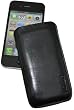 Original Suncase Echt Ledertasche (Lasche mit R�ckzugfunktion) f�r iPhone 4 / iPhone 4S in schwarz