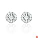 Platinum Diamond Earring Jackets for 1 Carat Stud Earrings (1/2 cttw, G-H Color, VS2 Clarity)