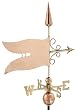 25" Luxury Polished Copper Banner Weathervane
