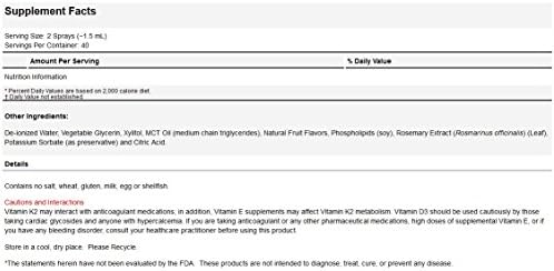 Protocol For Life Balance Vitamins D3 & K2 Liposomal Spray - 2 oz, fluid
