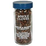 Morton & Bassett Whole Cloves, 1.3-Ounce Jars (Pack of 3)