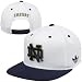 adidas Notre Dame Fighting Irish 2Tone Snapback Hat – White/Navy Blue