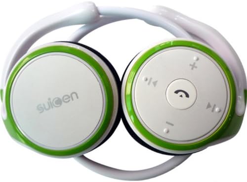 Suicen Smays-US Stereo Earbuds with Microphone for Smartphones and MP3 Players AX-610 - White / Green