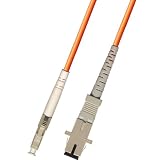 1FT LC Male SC Female Simplex Multimode 50/125 Fiber Optic Adapter Cable