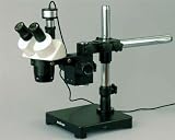 5x-10x-15x-30x Coin Stereo Microscope Boom Light Camera