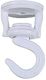 National Hardware V2673 2-Inch Swivel Swag Hook, White