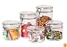 Oggi 5 Piece Acrylic Canister Set with Locking Clamps
