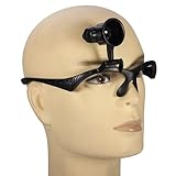 SODIAL (R10X 15X 20X 25X腕時計修理グラスLED付きメガネ拡大鏡ルーペ（単眼拡大鏡）