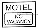 Miniatronics HO/O Scale Neon-Like Sign - Motel No Vacancy