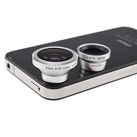 Loftek Fish Eye Lens + Wide Angle Lens + Macro Lens 3-in-1 Kit For iPad / iPhone 4 4s 3GS / Other Cell Phones