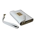 Luxury designer case Purse/pouch/Wallet Flip cover Designer case for iphone 4 4S-White TPU Leather