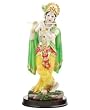 Colorful Resin Lord Krishna Statue on a Base