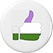 Genderqueer Pride Flag â€œThumbs Upâ€ 1.25â€ Button Pin Non-binary Pangender