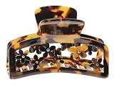 L. Erickson Petite Flower Cutout Large Jaw Clip with Swarovski Crystals - Tokyo/Crystal Swarovski