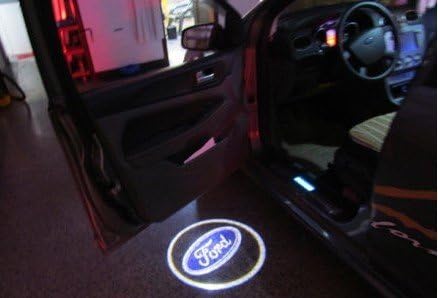Crazy Genie 2pcs Ford Welcome Door Light 4th Gen 6W Cree-Blue LED Projector Badge Ghost Shadow Light Vehicle/Auto/Car Door LED Logo Light